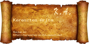 Keresztes Arita névjegykártya